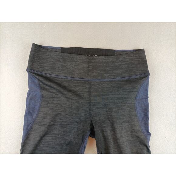 Outdoor Voices Womens TechSweat Two Tone Leggings Sz XL Cropped Blue Black - Picture 3 of 7